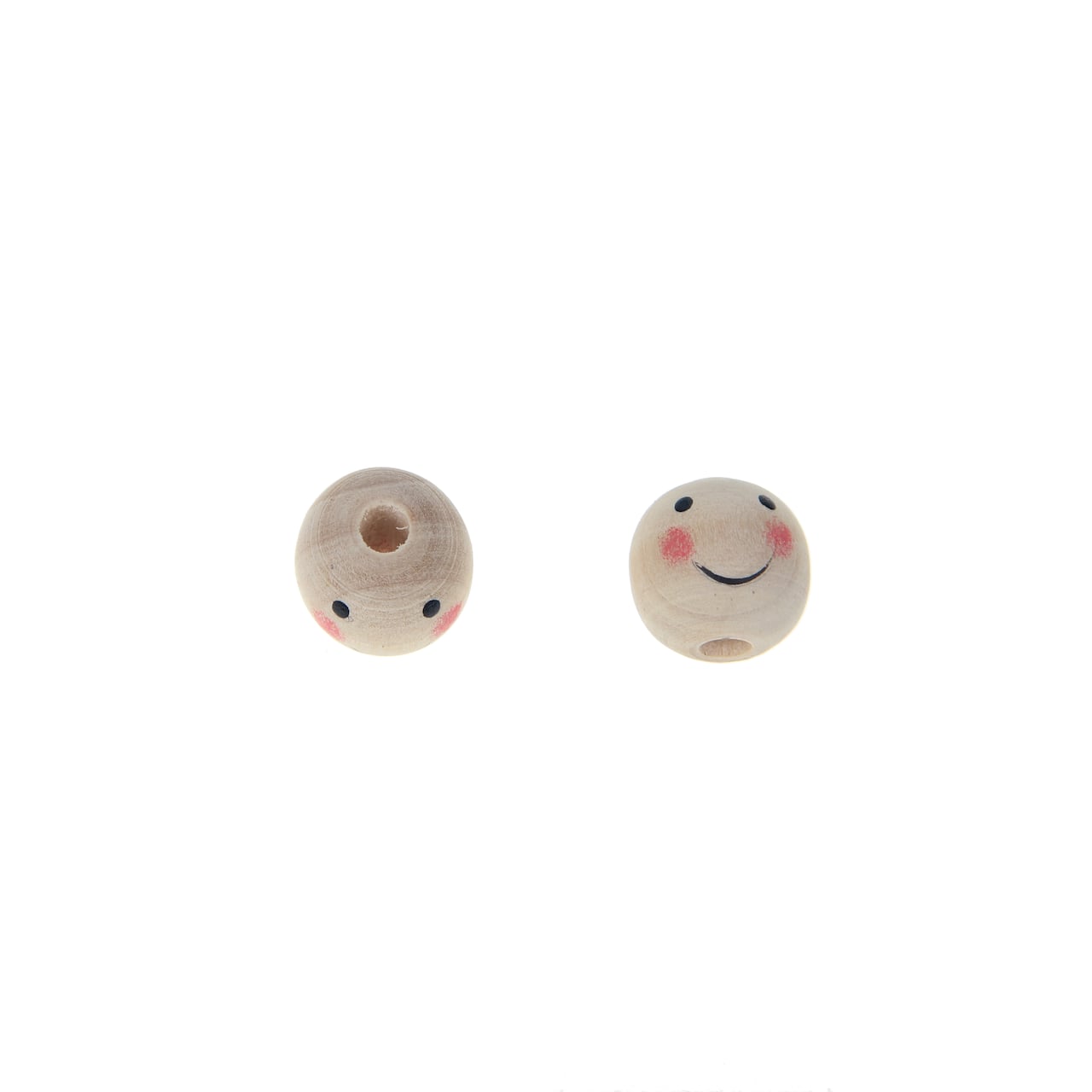 Wood Face Beads, 20ct. by Creatology&#x2122;